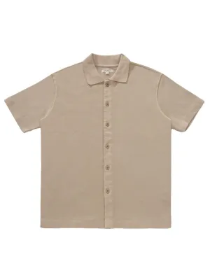 Lady White Co. Placket Polo Beige