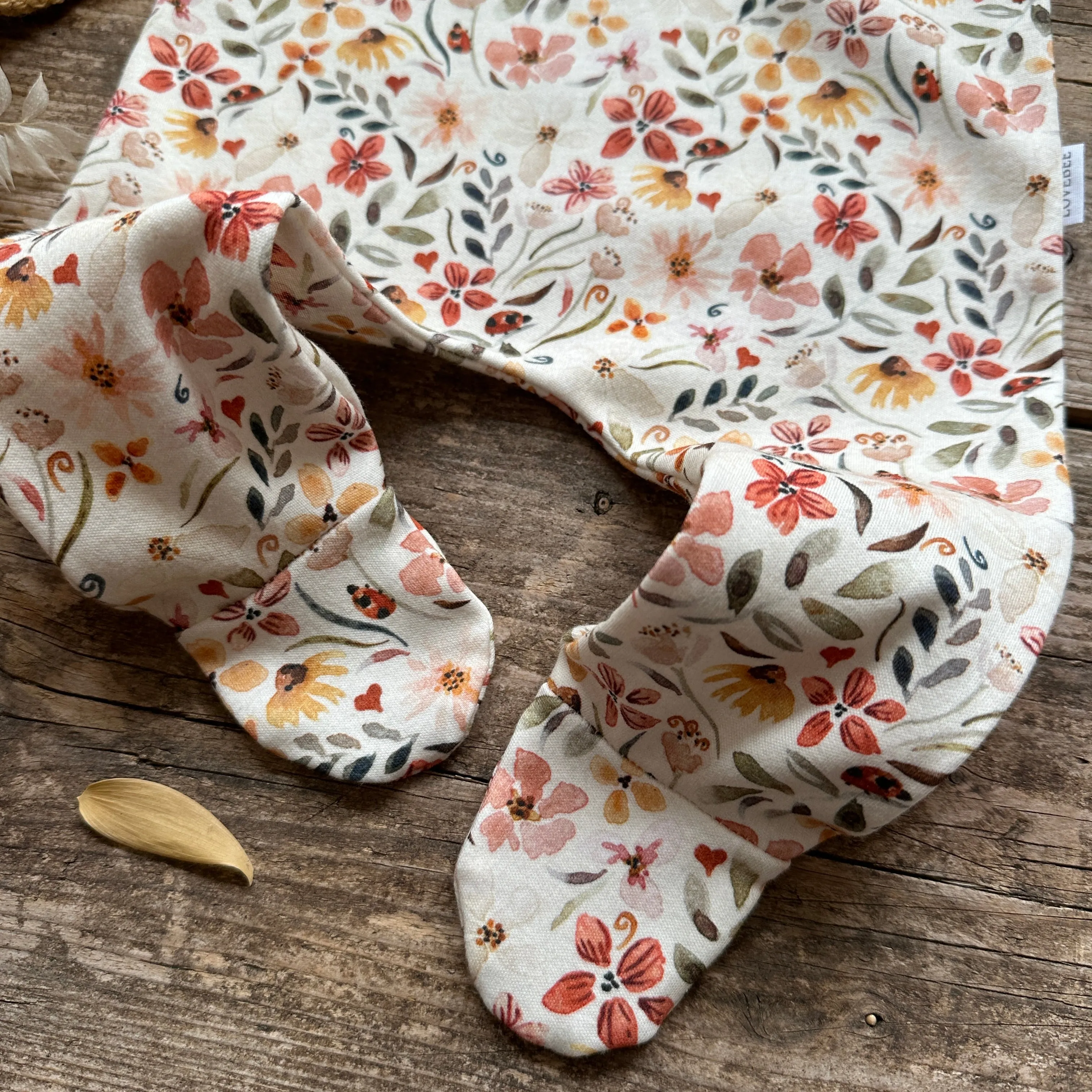 Ladybird Floral Footed Romper | Ready To Post
