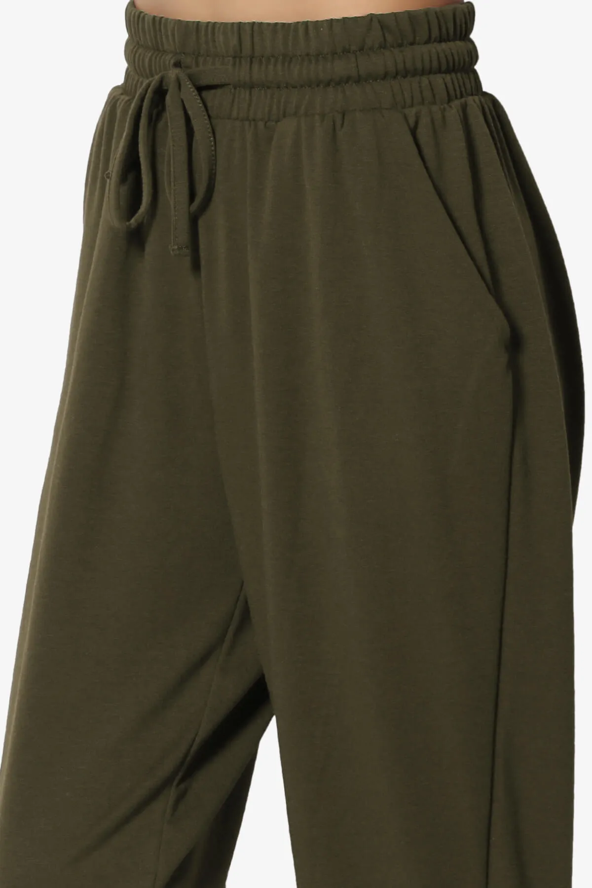 Lanette Drawstring Jersey Jogger Pants PLUS