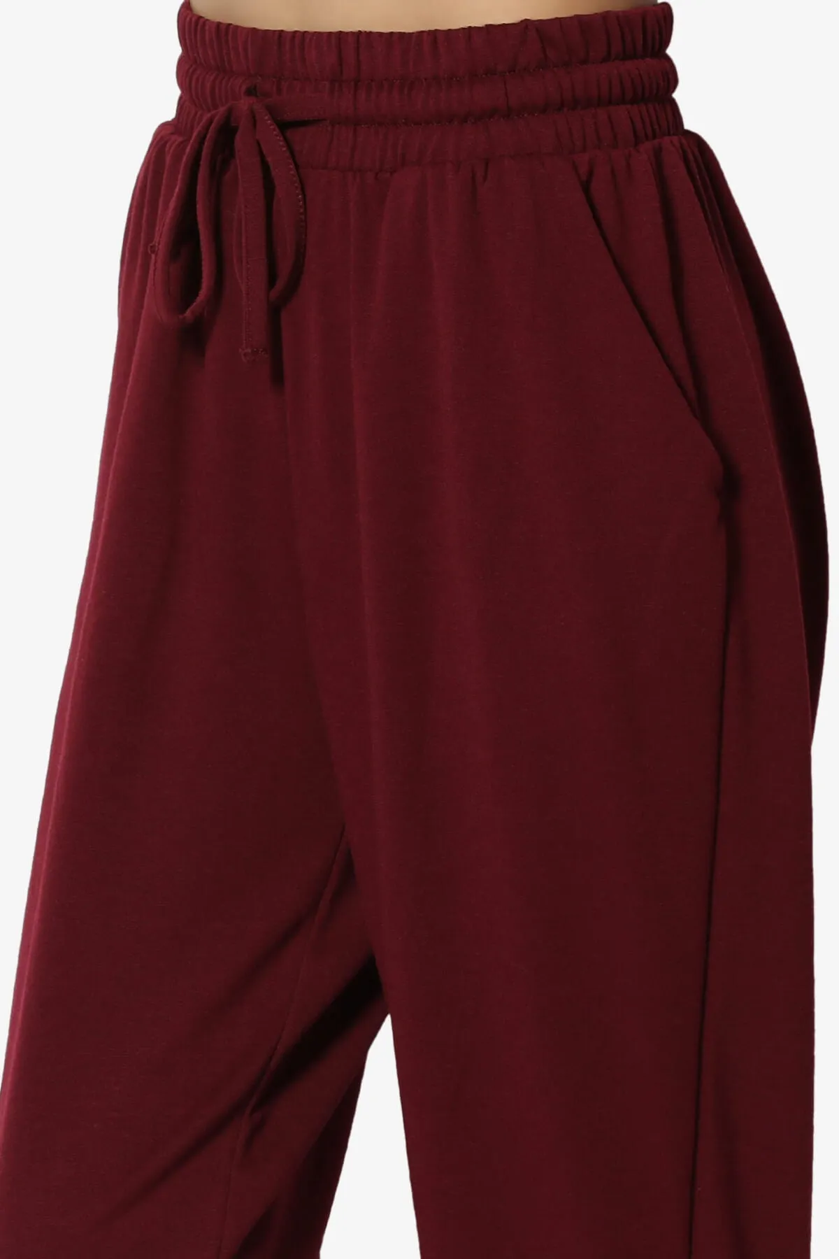 Lanette Drawstring Jersey Jogger Pants PLUS