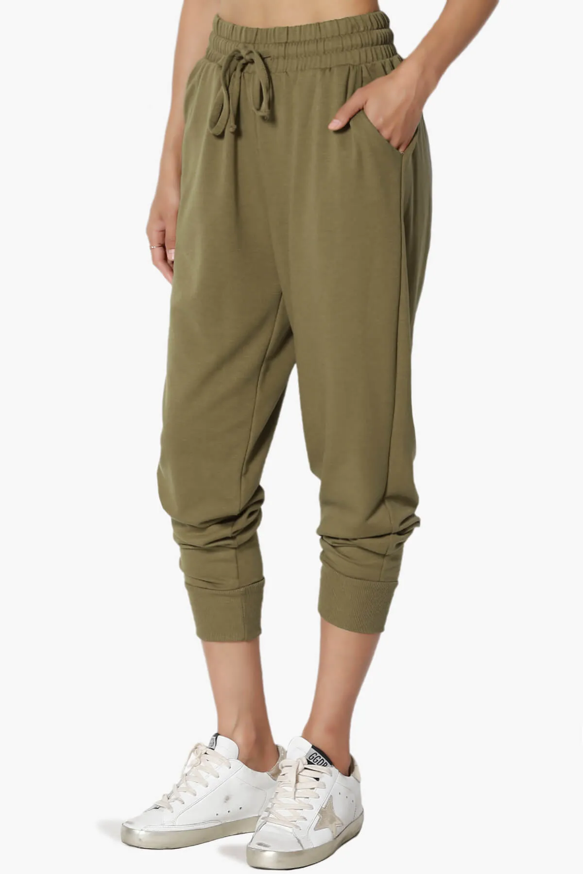 Lanette Drawstring Jersey Jogger Pants PLUS