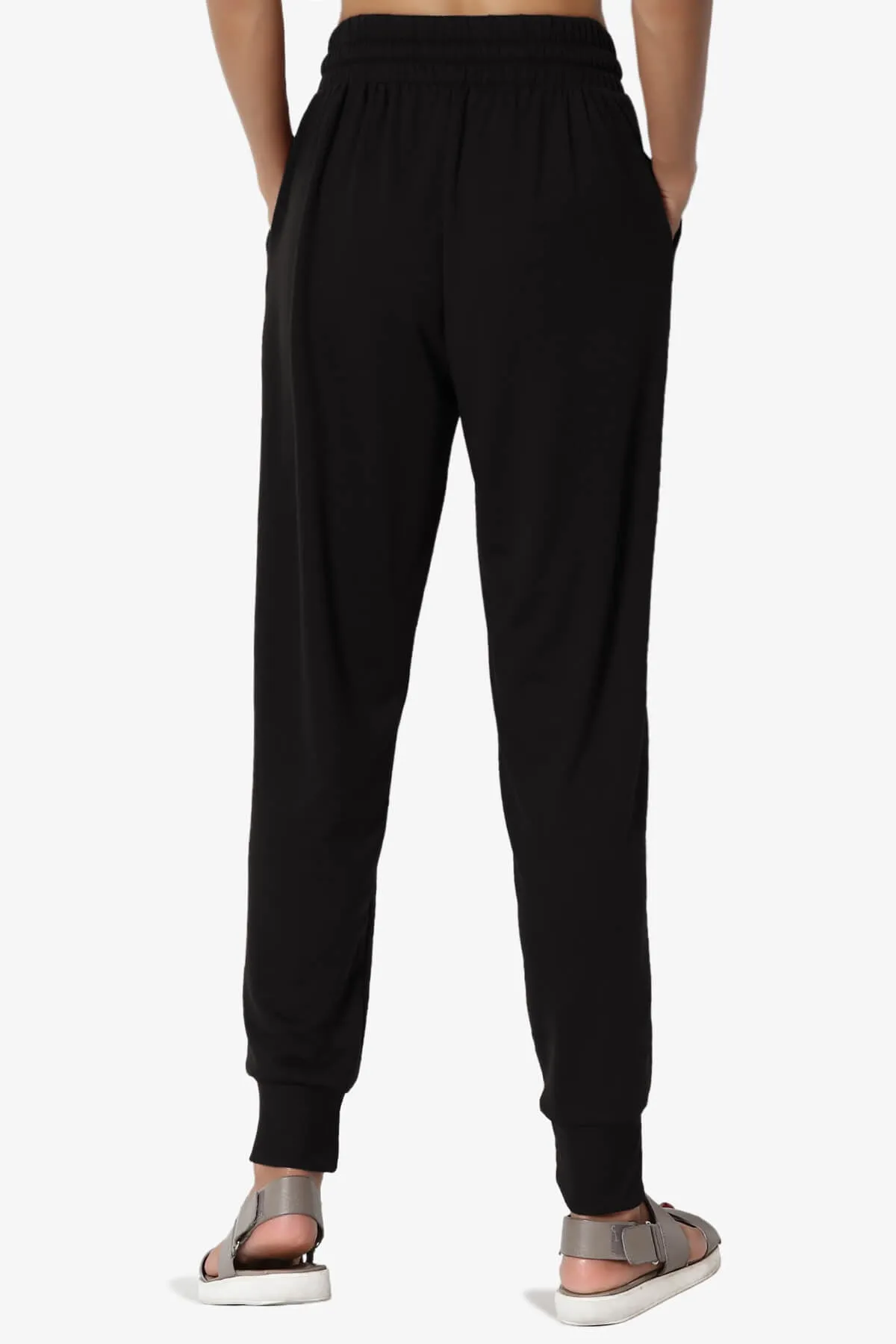 Lanette Drawstring Jersey Jogger Pants PLUS