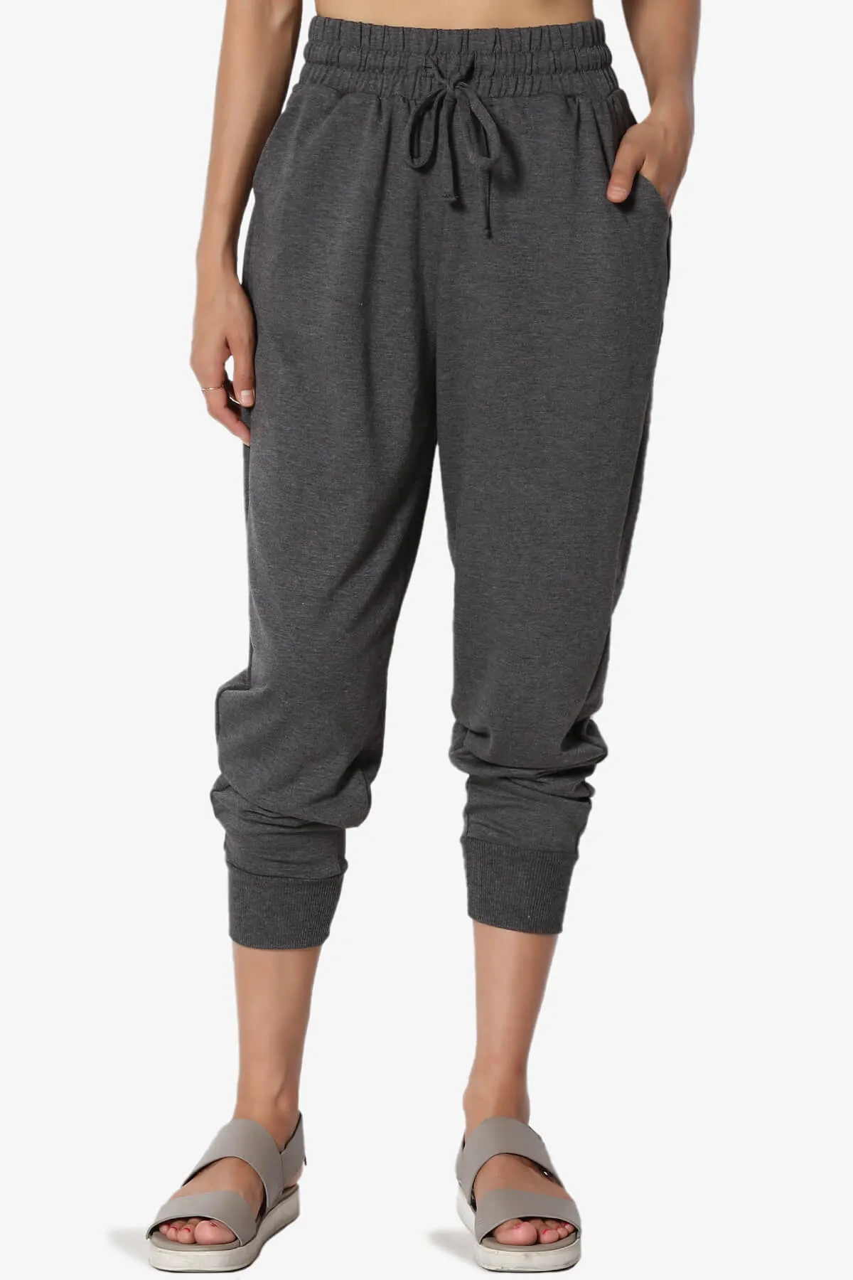 Lanette Drawstring Jersey Jogger Pants PLUS