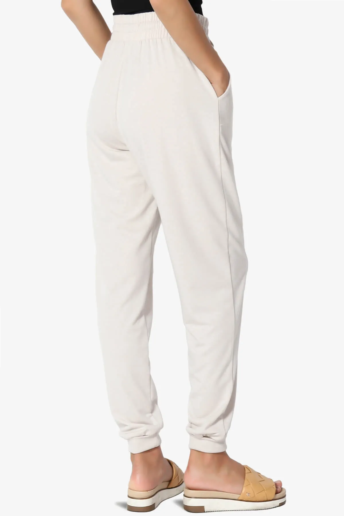 Lanette Drawstring Jersey Jogger Pants PLUS