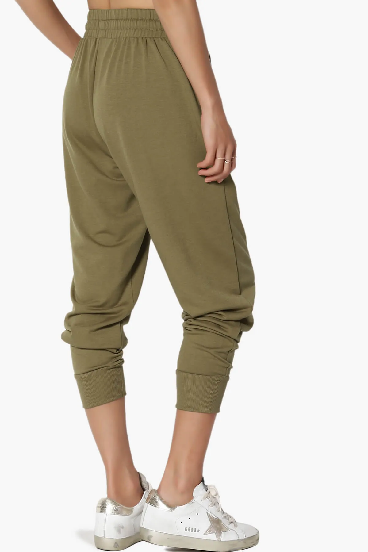 Lanette Drawstring Jersey Jogger Pants PLUS