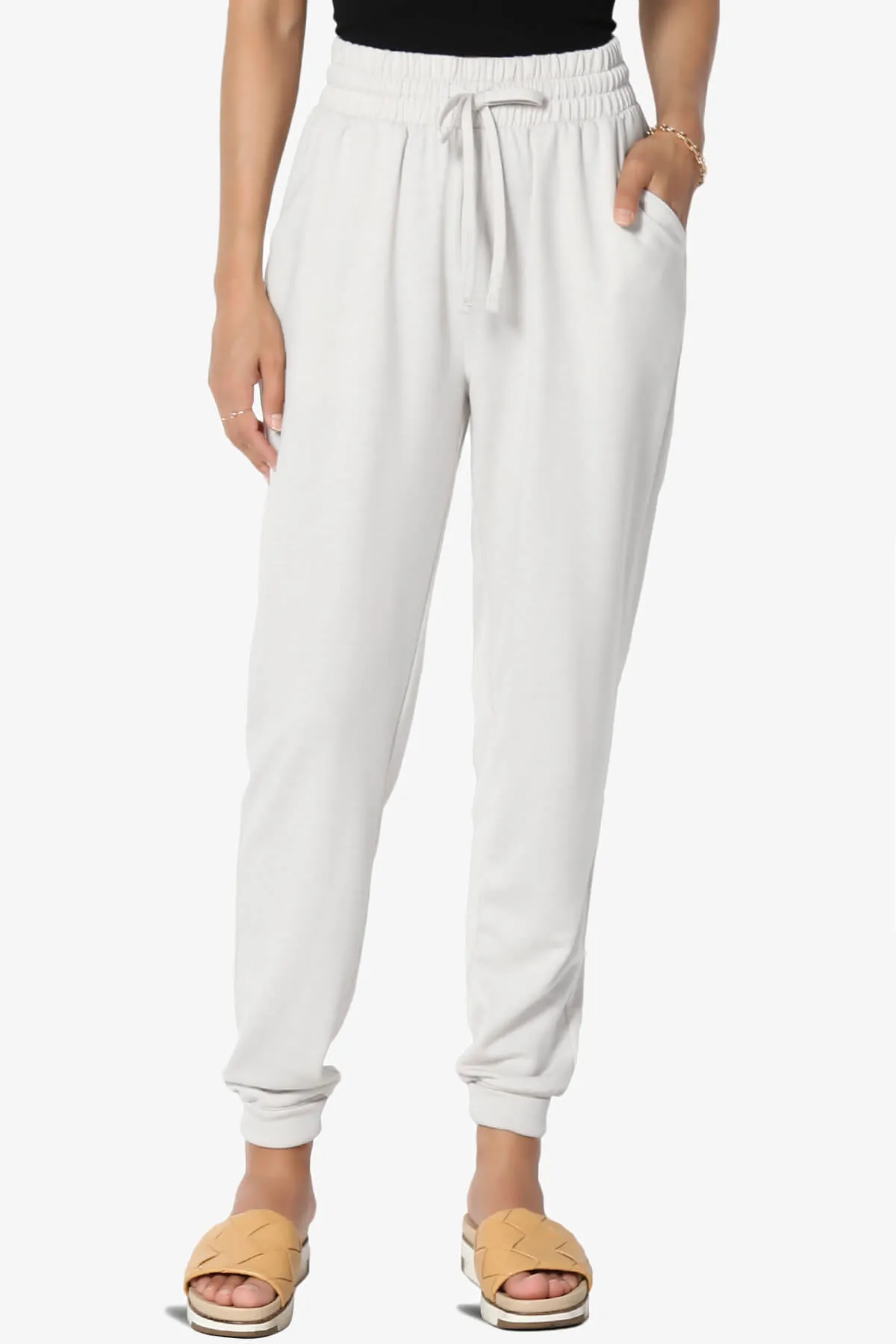Lanette Drawstring Jersey Jogger Pants PLUS