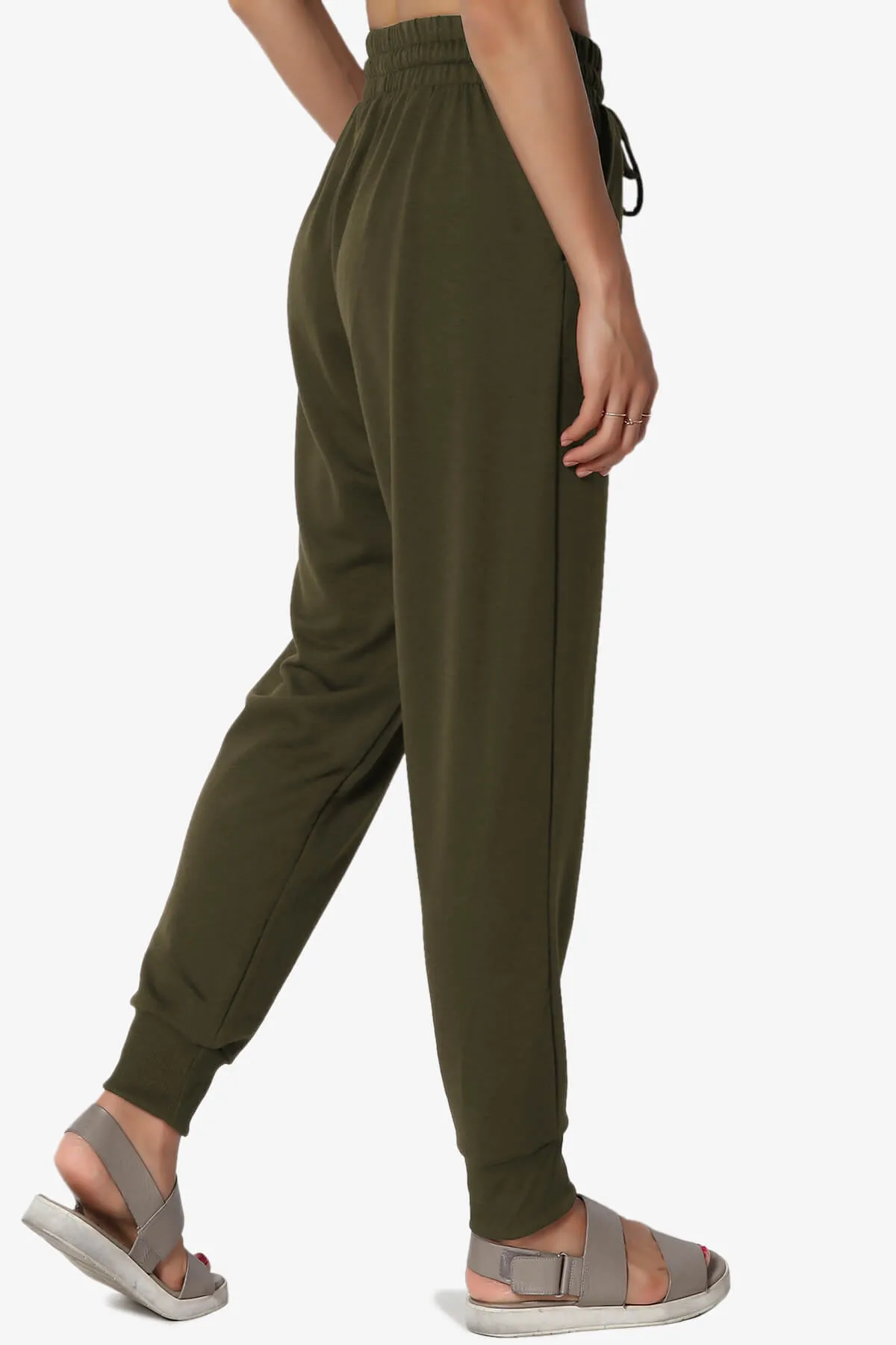Lanette Drawstring Jersey Jogger Pants PLUS