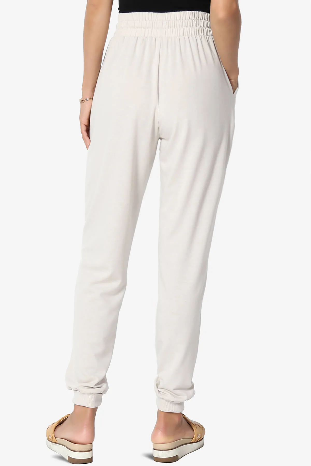 Lanette Drawstring Jersey Jogger Pants PLUS