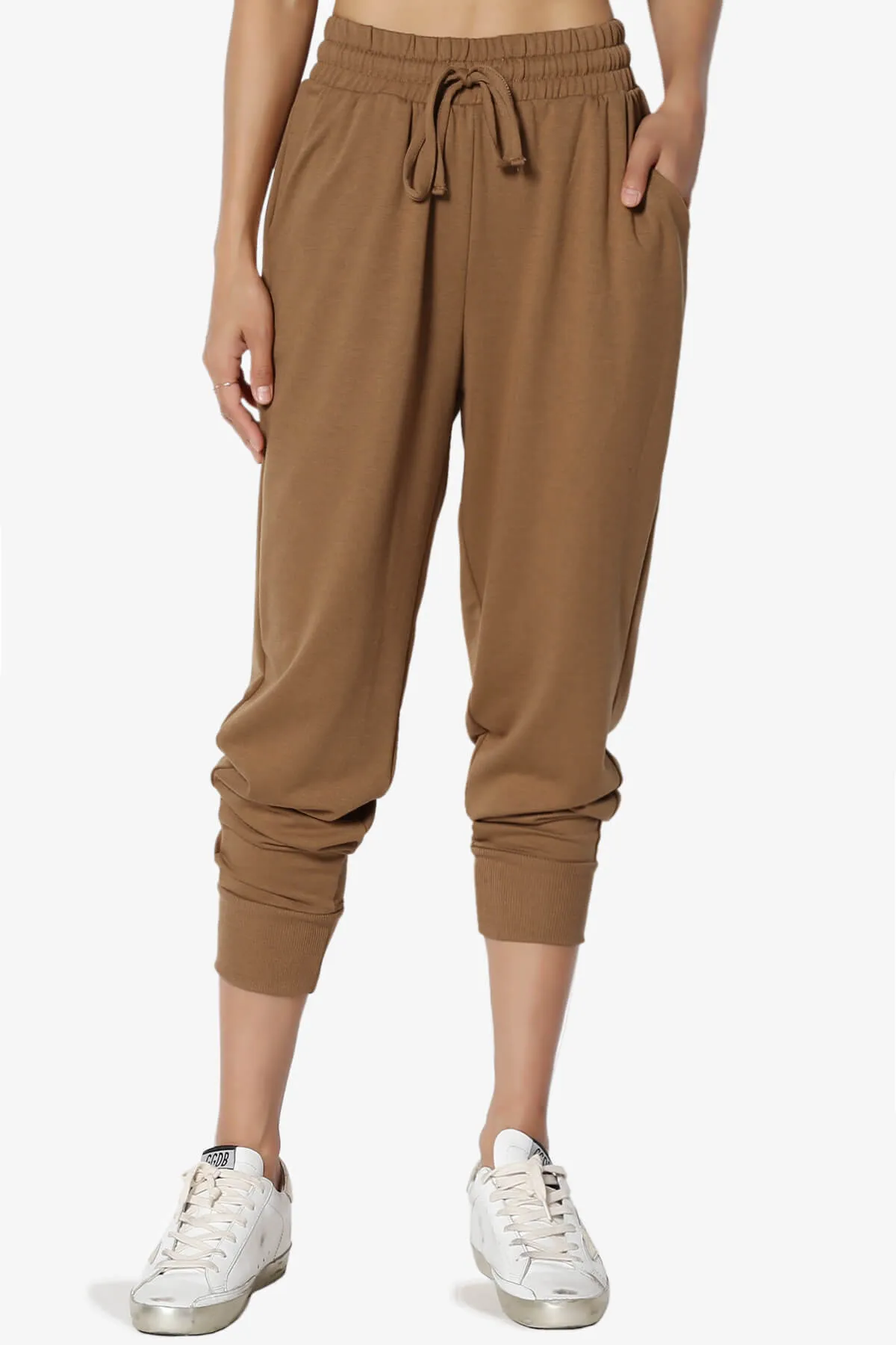 Lanette Drawstring Jersey Jogger Pants PLUS