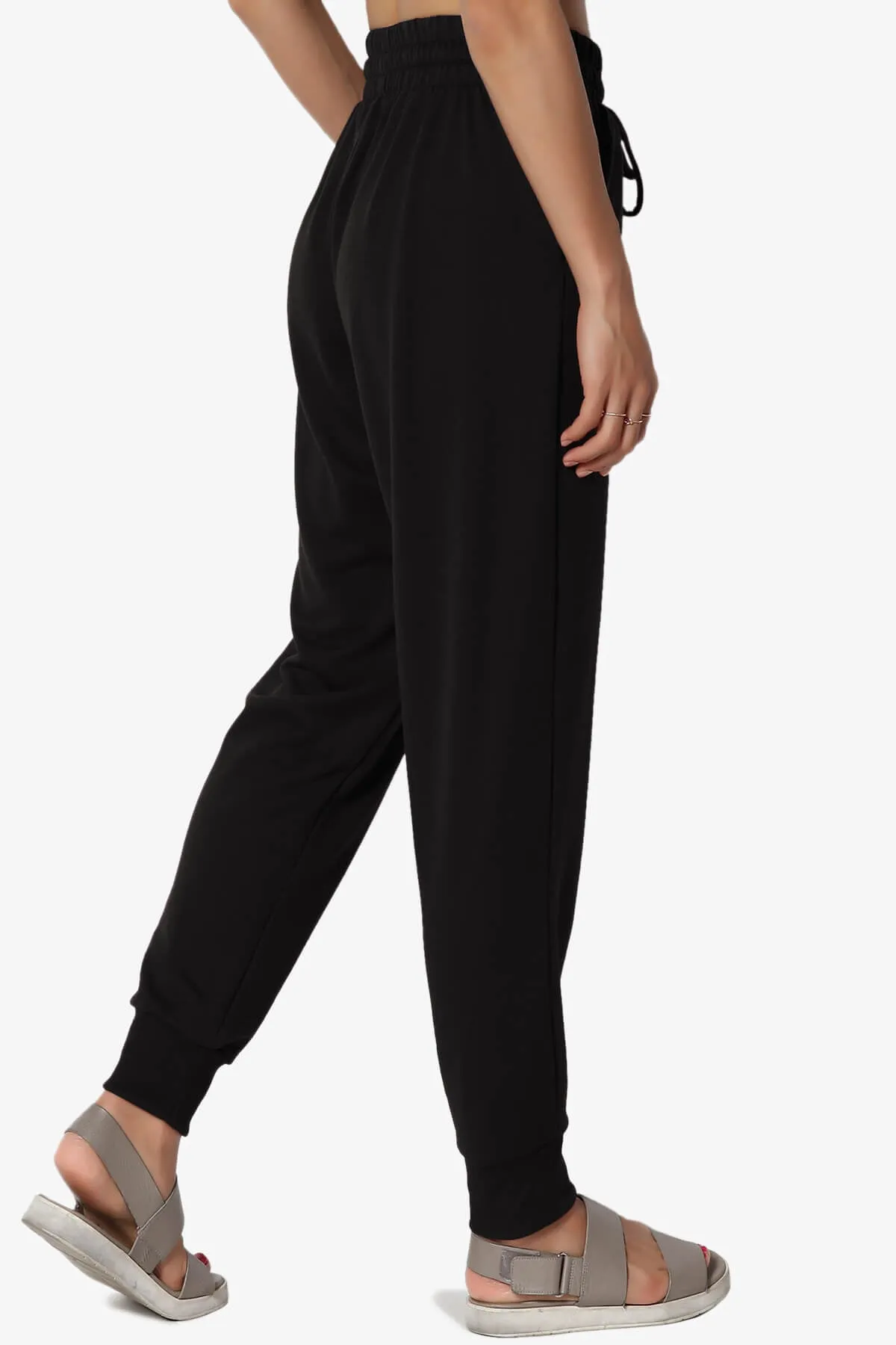 Lanette Drawstring Jersey Jogger Pants PLUS