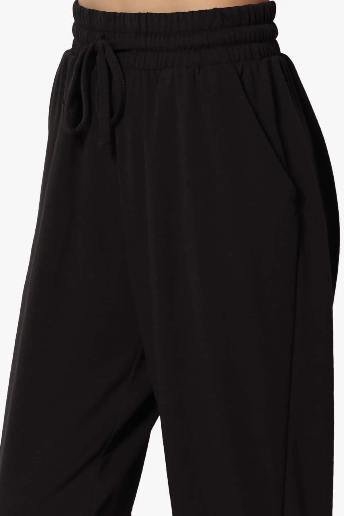 Lanette Drawstring Jersey Jogger Pants PLUS