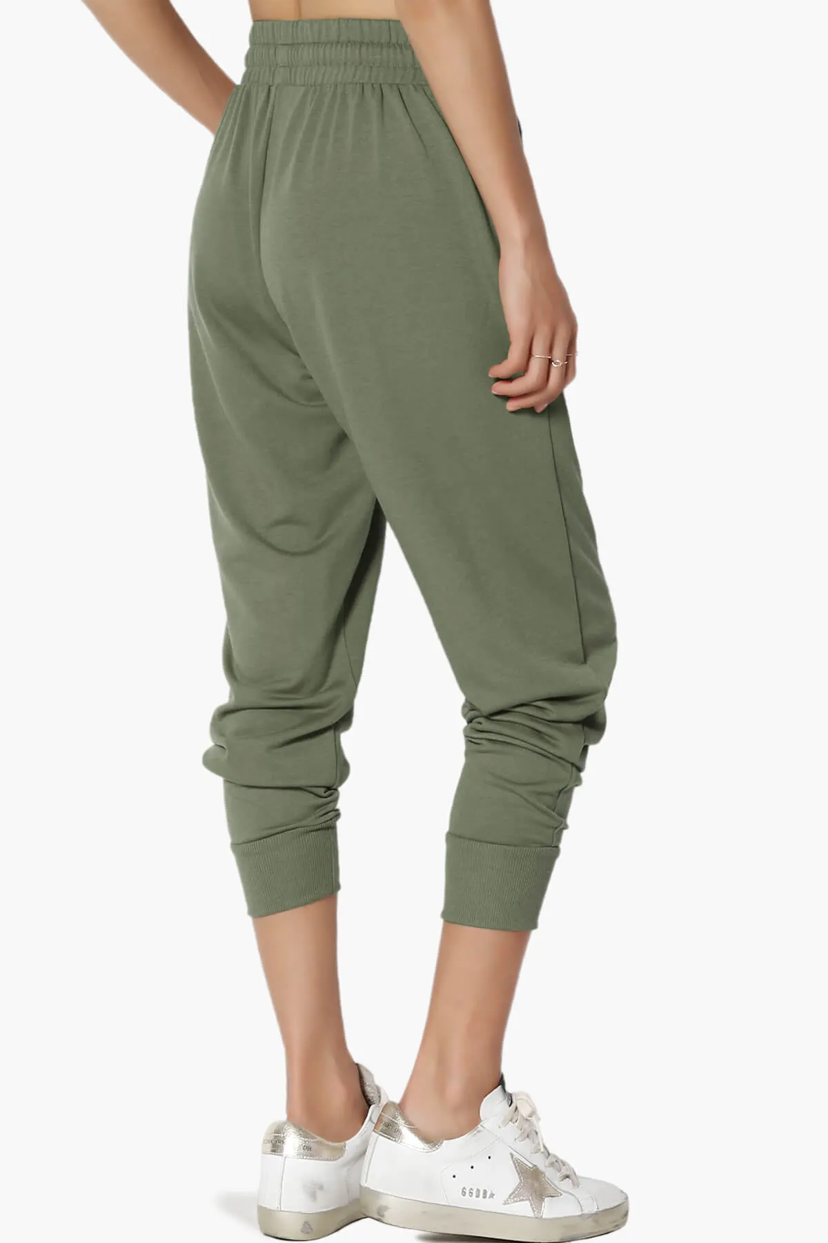 Lanette Drawstring Jersey Jogger Pants PLUS
