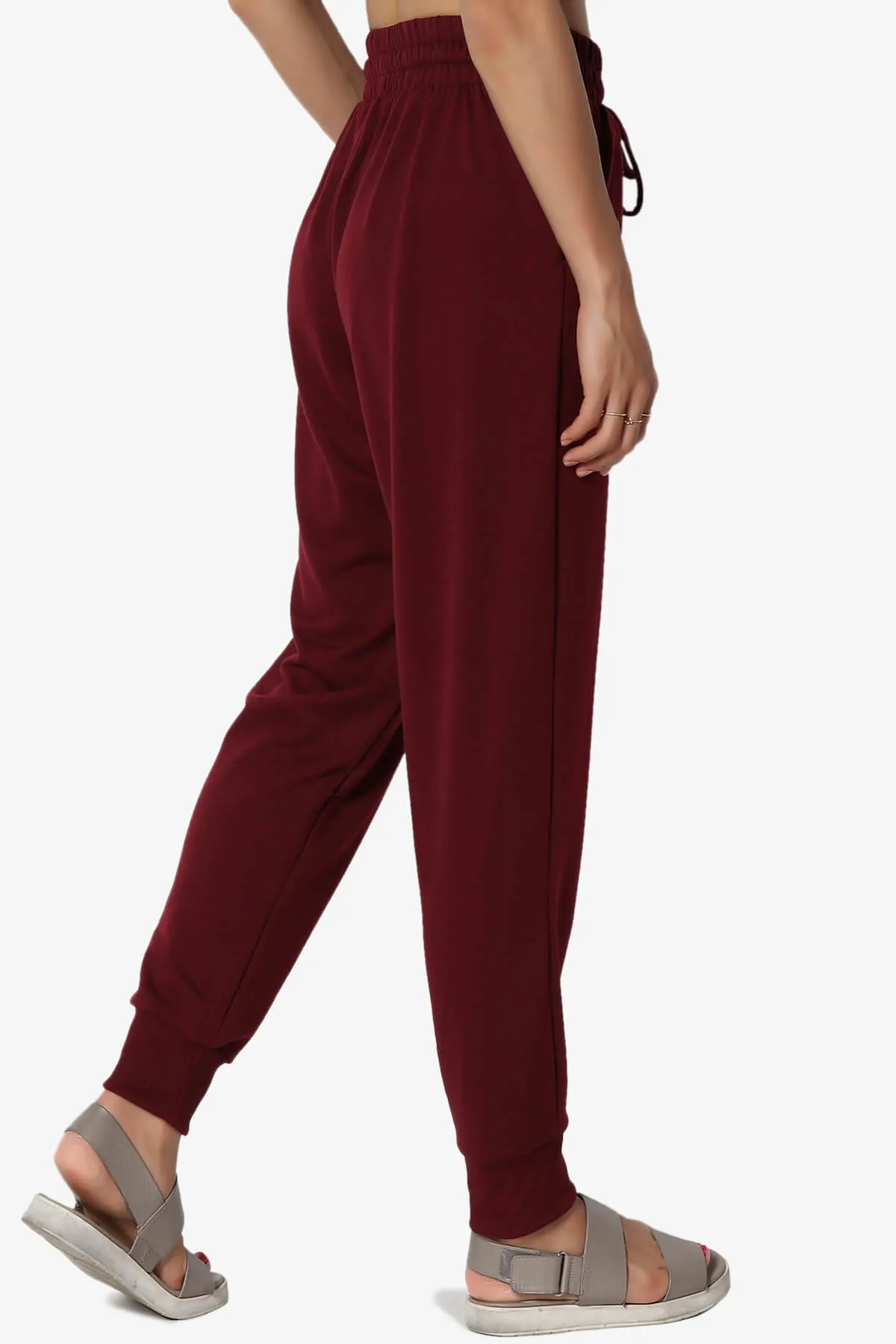 Lanette Drawstring Jersey Jogger Pants PLUS