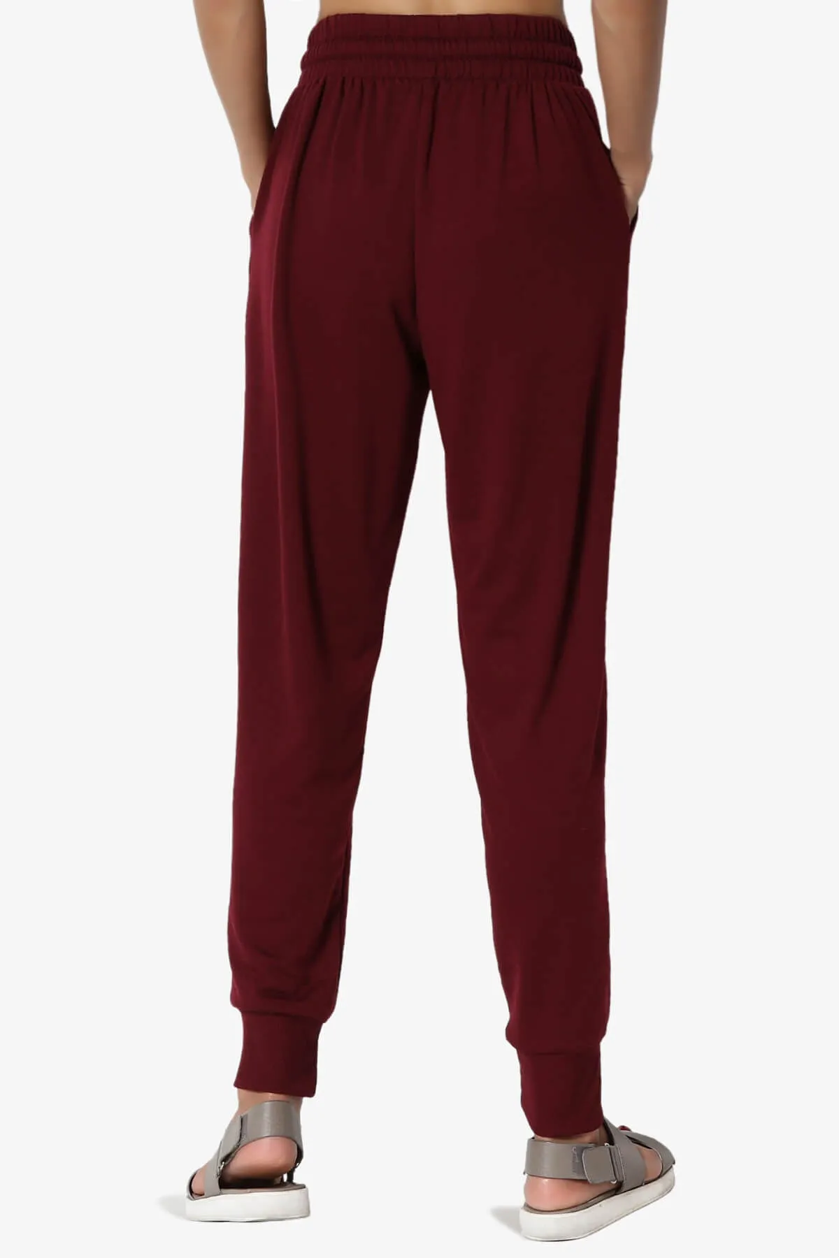 Lanette Drawstring Jersey Jogger Pants PLUS