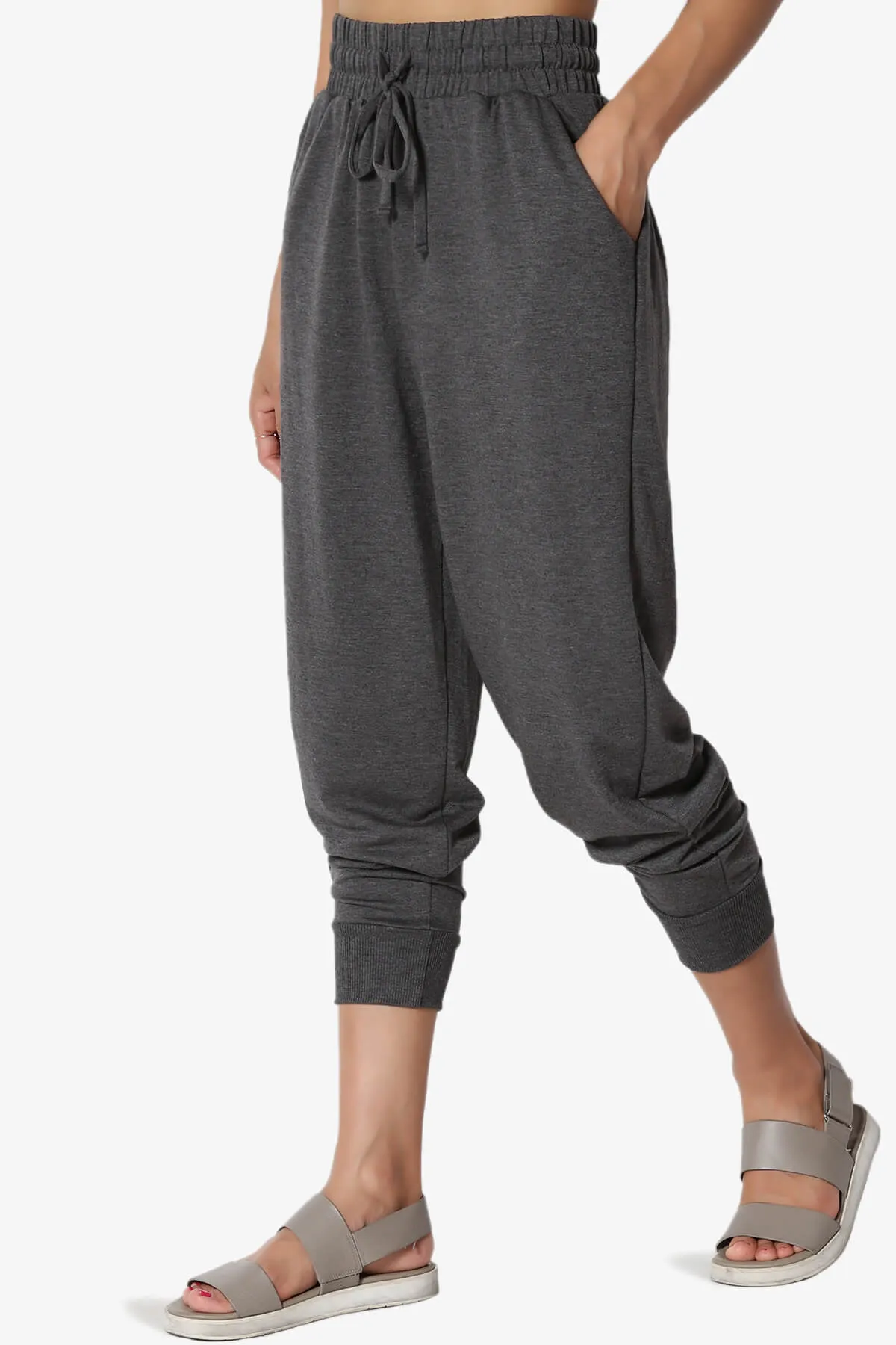 Lanette Drawstring Jersey Jogger Pants PLUS