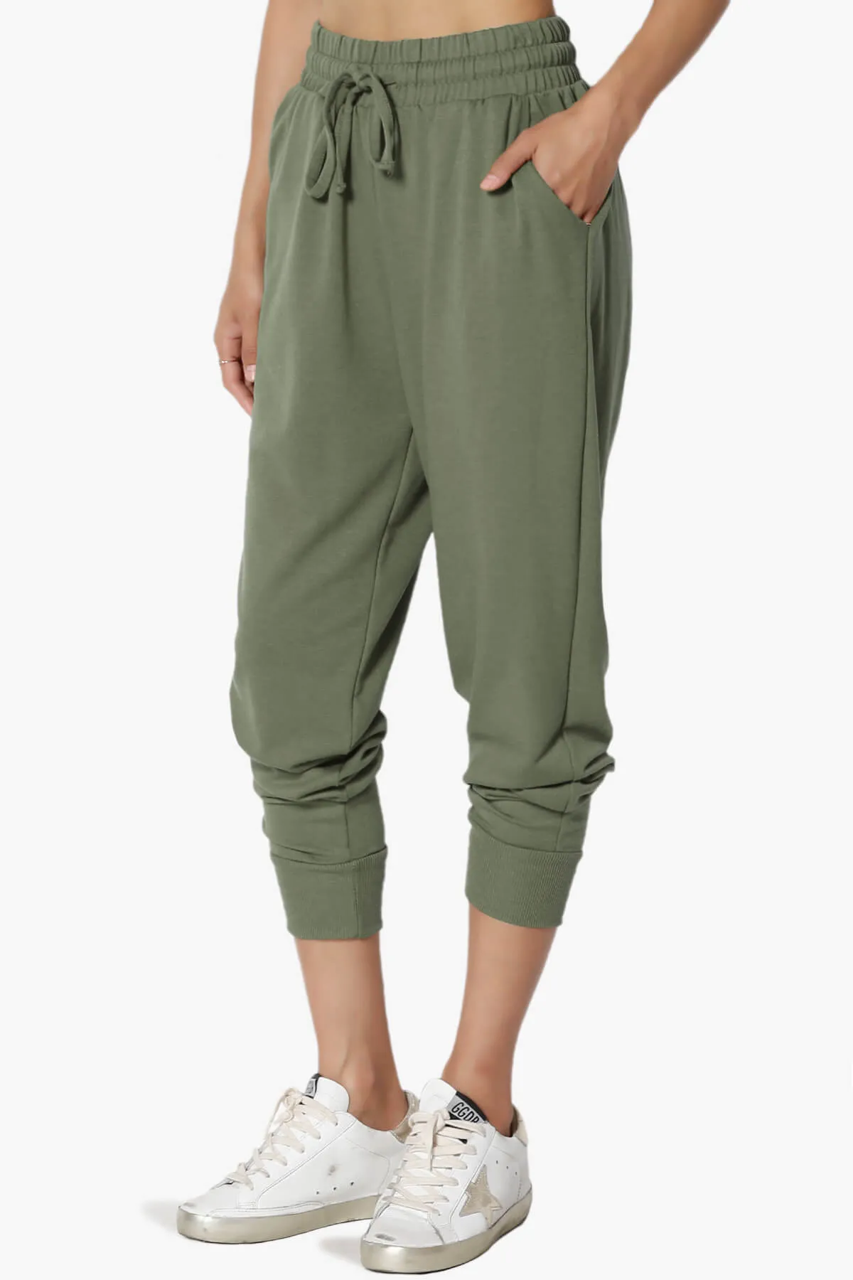 Lanette Drawstring Jersey Jogger Pants PLUS
