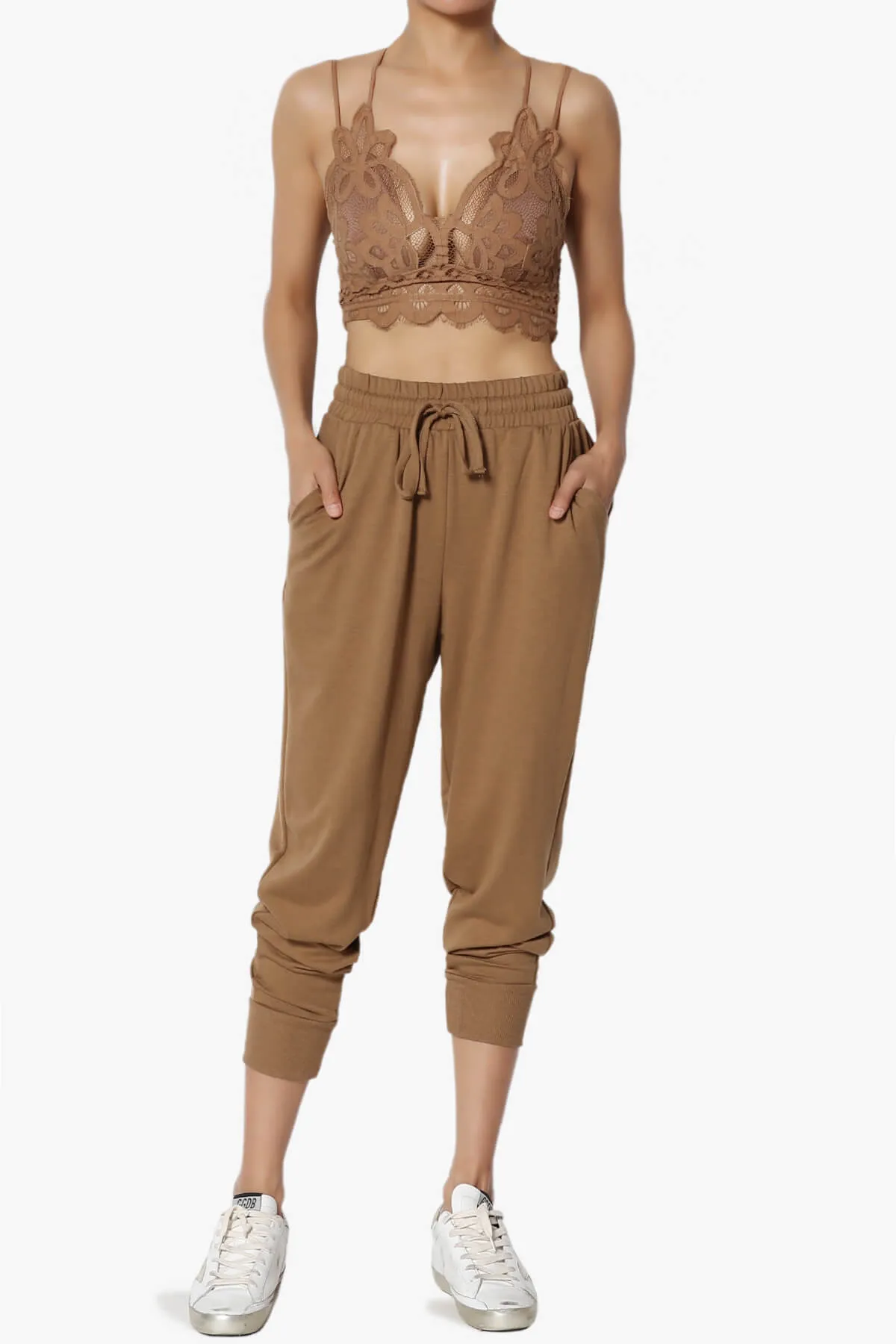 Lanette Drawstring Jersey Jogger Pants PLUS