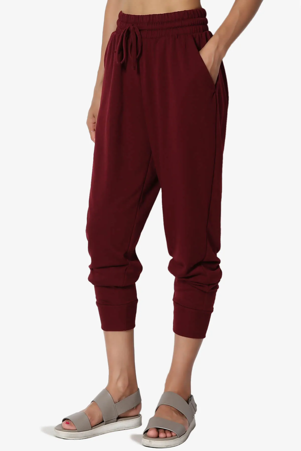 Lanette Drawstring Jersey Jogger Pants PLUS