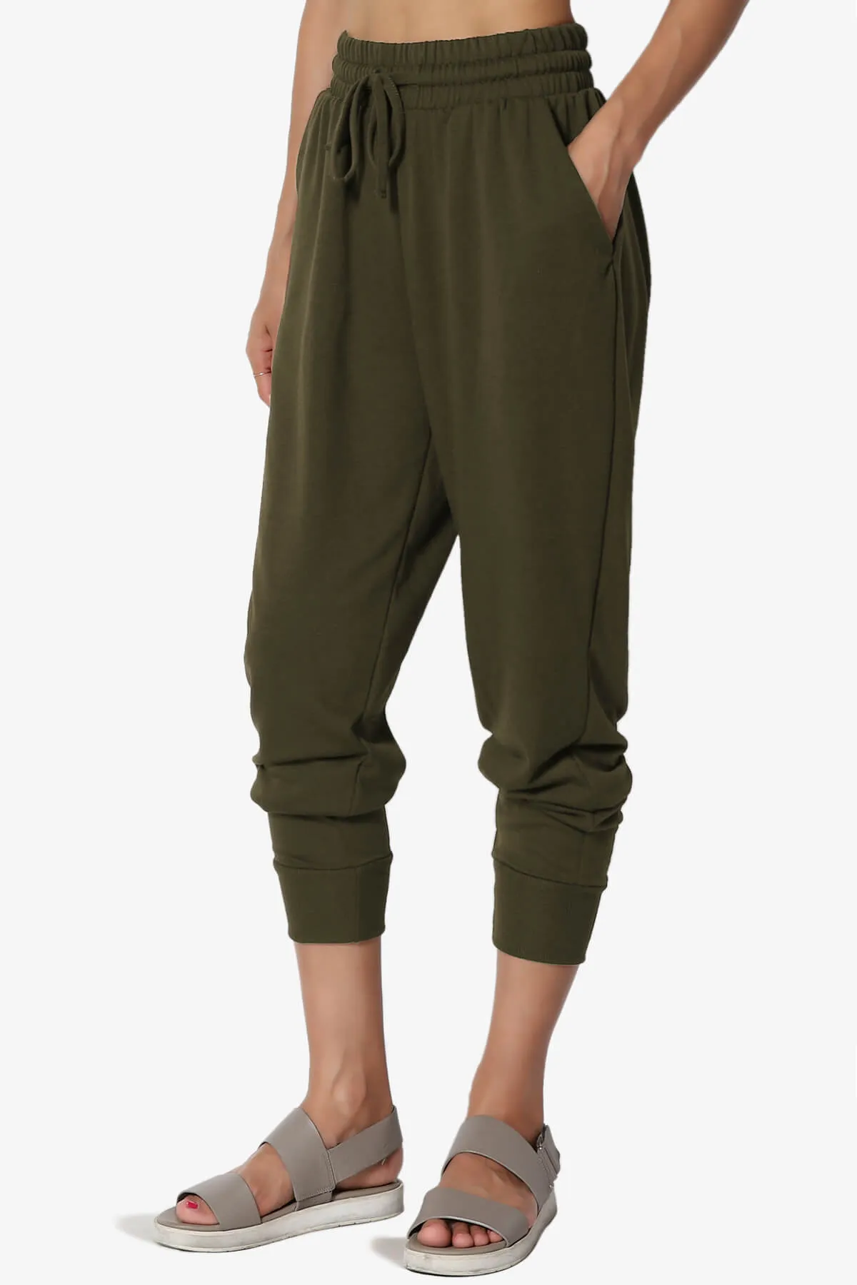 Lanette Drawstring Jersey Jogger Pants PLUS