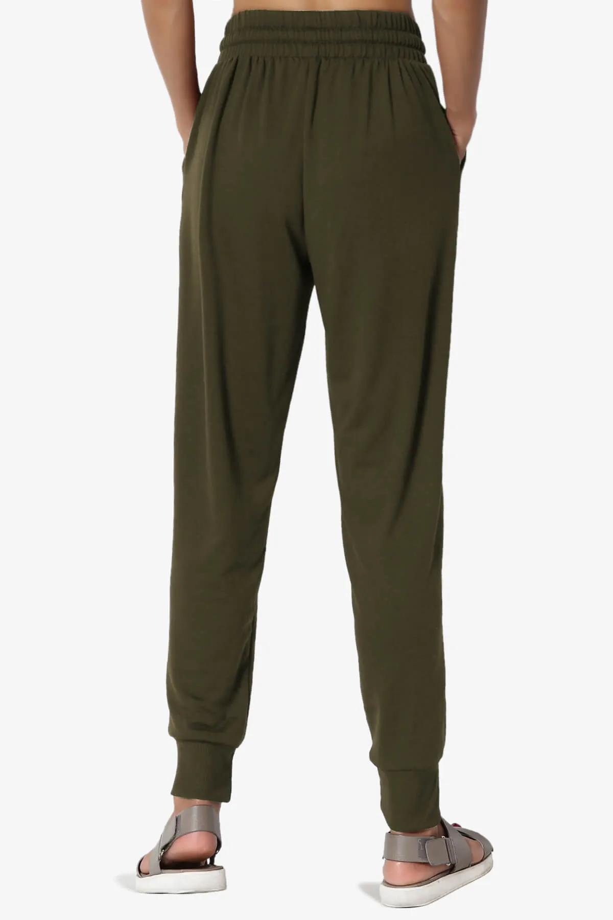 Lanette Drawstring Jersey Jogger Pants PLUS