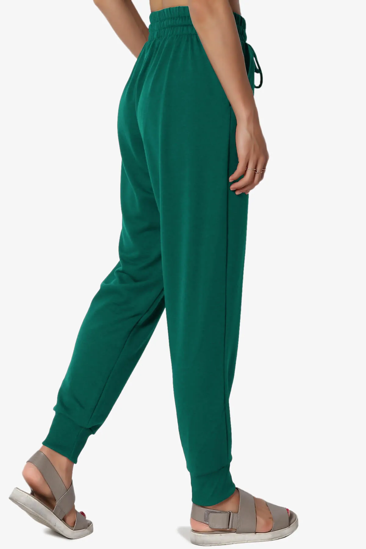 Lanette Drawstring Jersey Jogger Pants PLUS