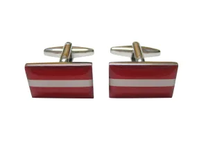 Latvia Flag Cufflinks