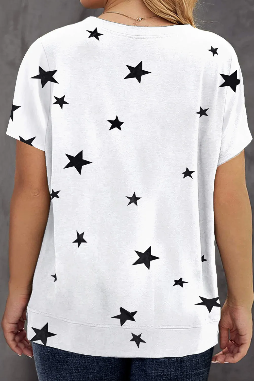Leopard Lightning Print Crewneck Plus Size T-shirt