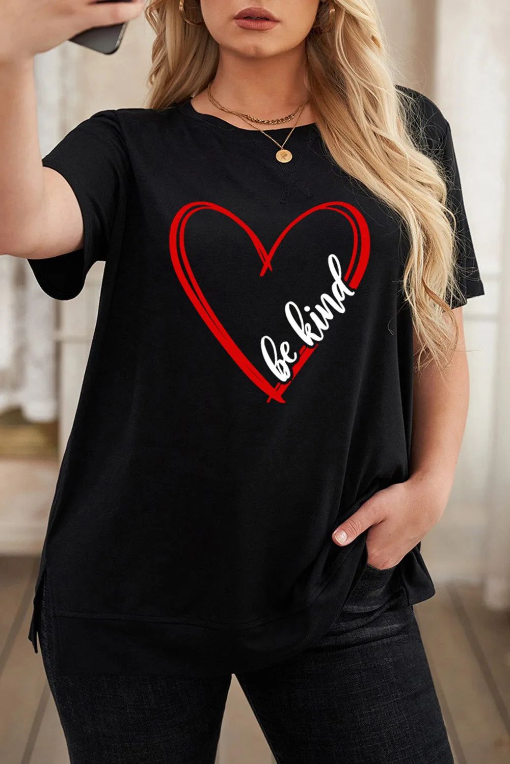 Leopard Lightning Print Crewneck Plus Size T-shirt