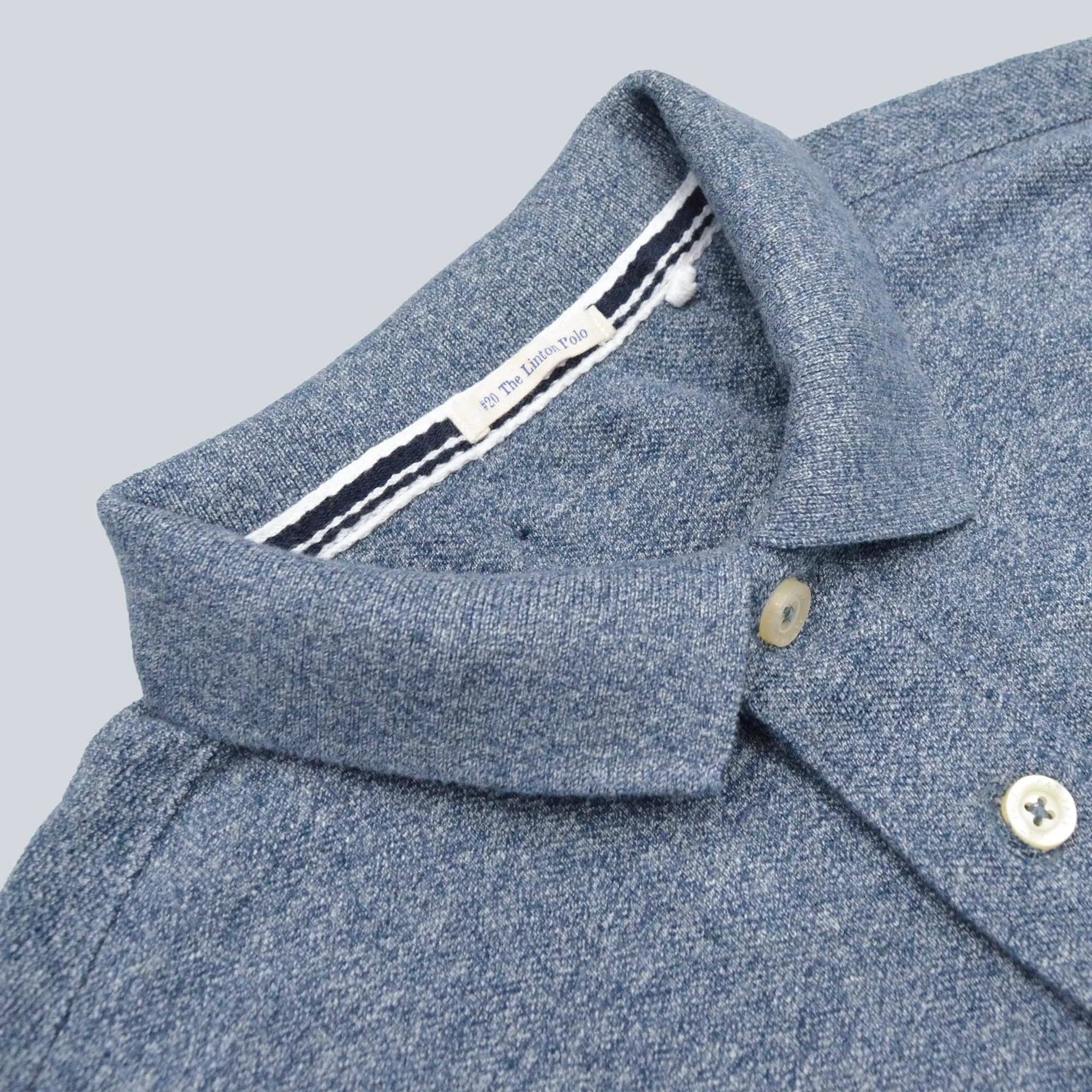 Light Blue Full Sleeve Polo t shirts for men