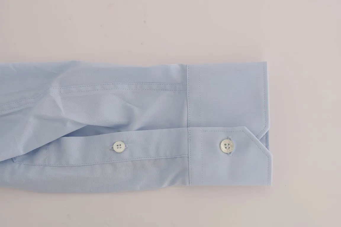 Light Blue Stretch Slim Fit Dress Shirt