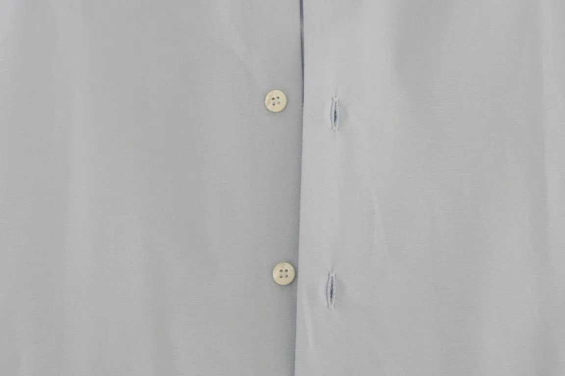 Light Blue Stretch Slim Fit Dress Shirt