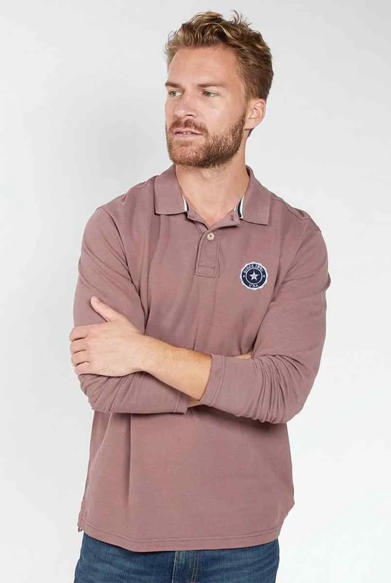 Light Brown Full Sleeve Polo Shirts for Men