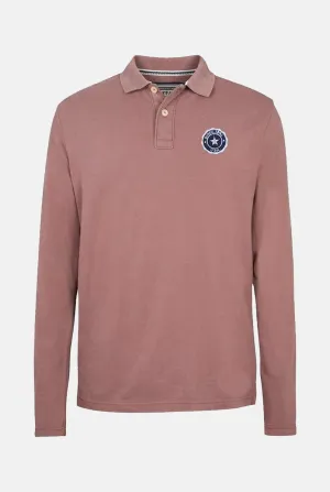 Light Brown Full Sleeve Polo Shirts for Men
