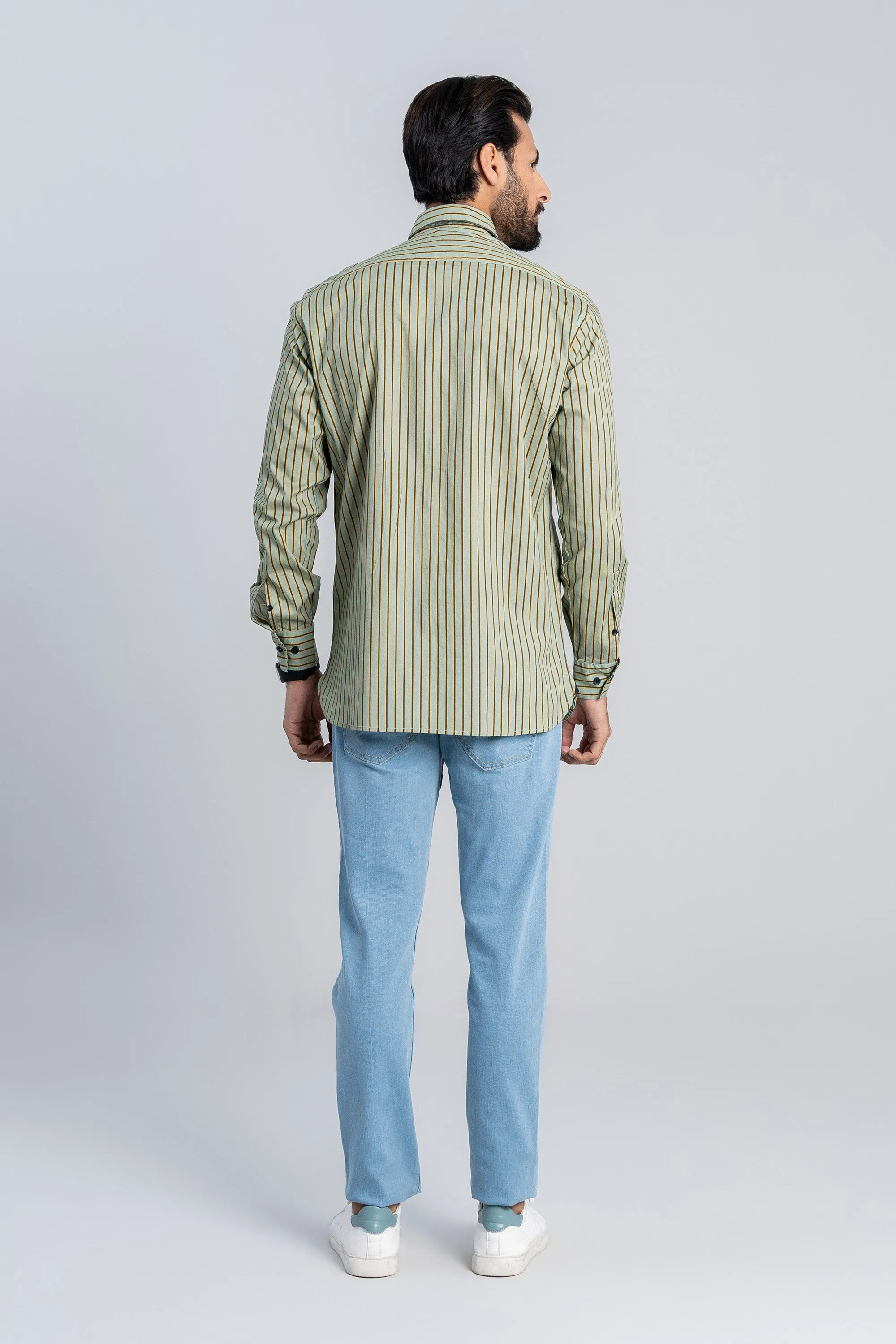 Light Green Digital Print Shirt