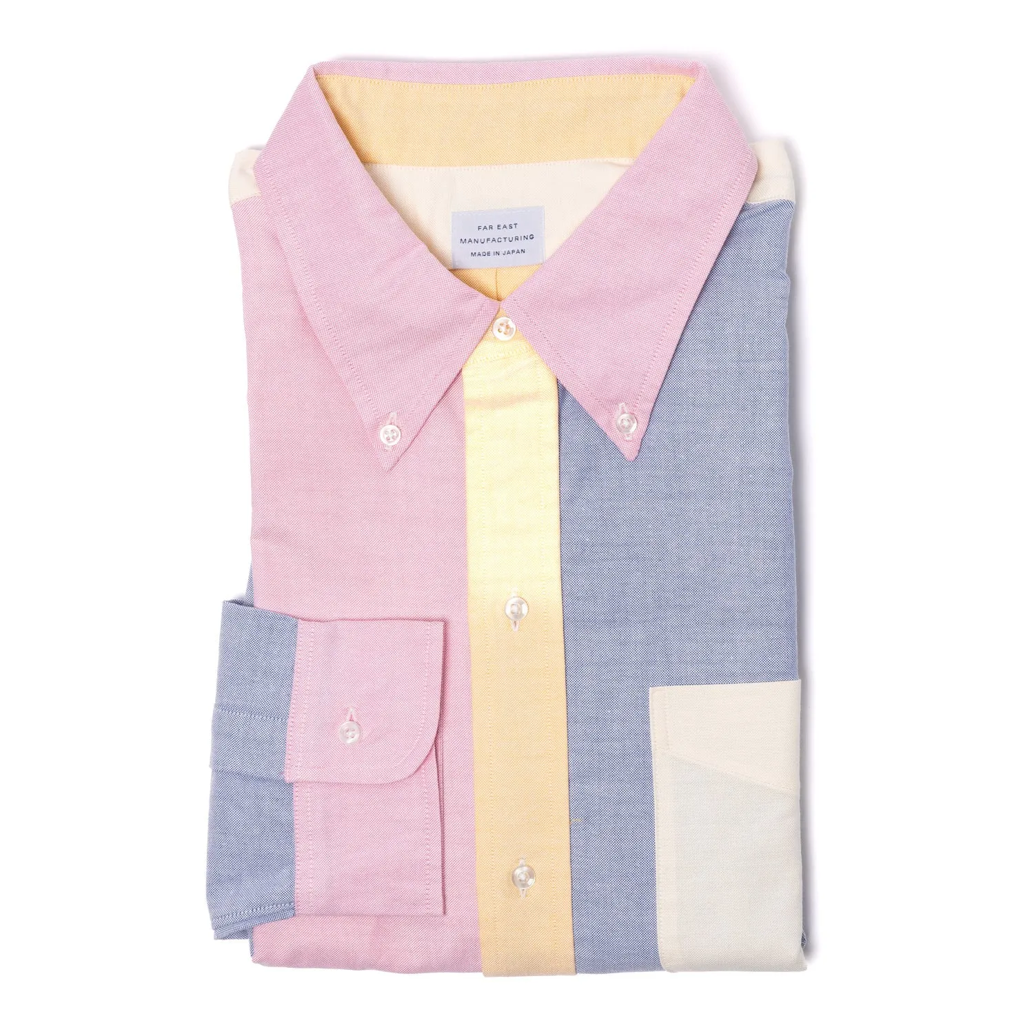 Limited Edition: Button-Down Hemd "Japanese Multicolour Oxford" aus reiner Baumwolle