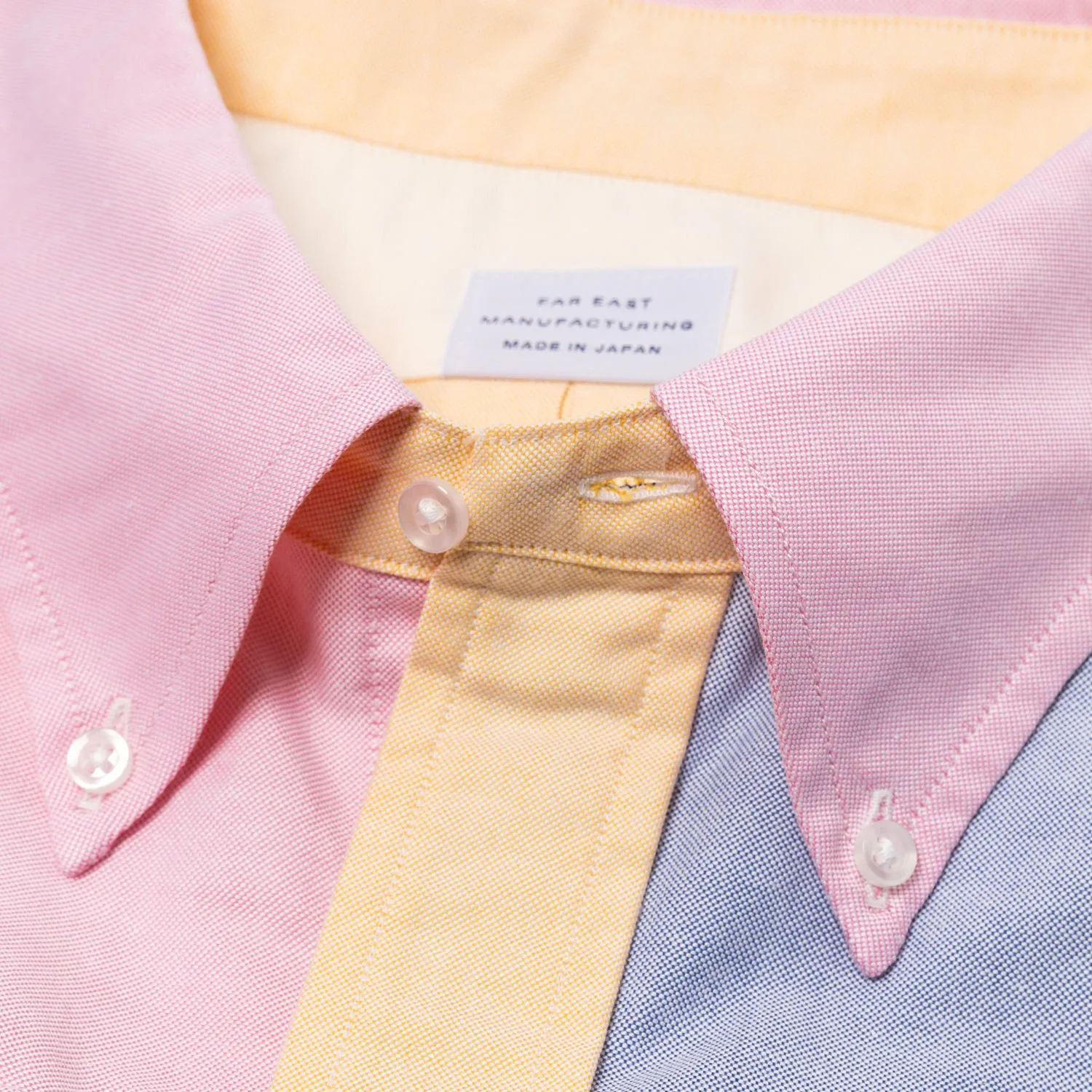 Limited Edition: Button-Down Hemd "Japanese Multicolour Oxford" aus reiner Baumwolle