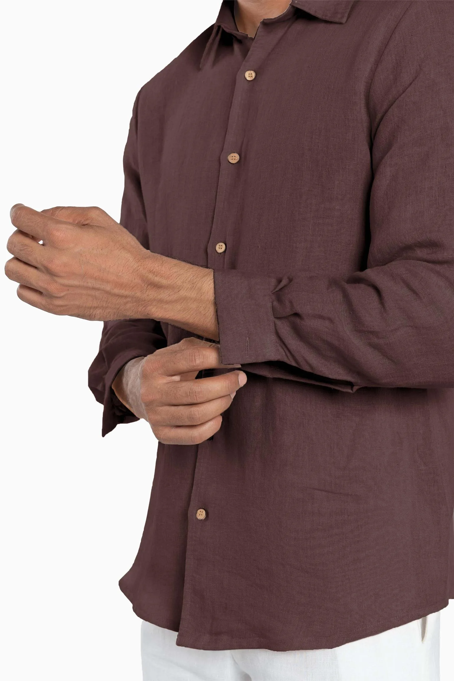 Linen Arlo Shirt-Oatmeal