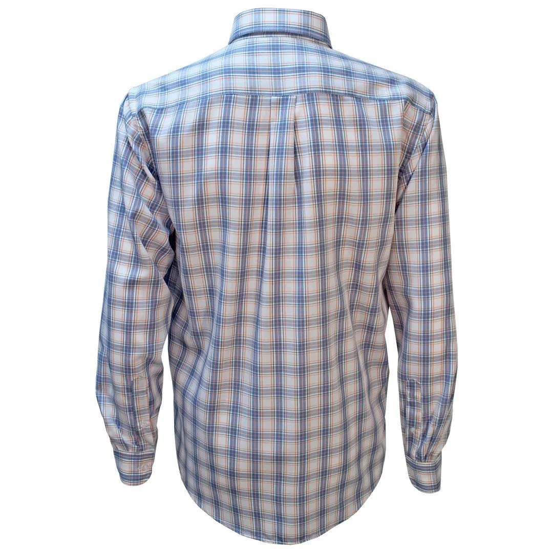 Local Boy Evans Dress Shirt Salmon/Slate/Grey