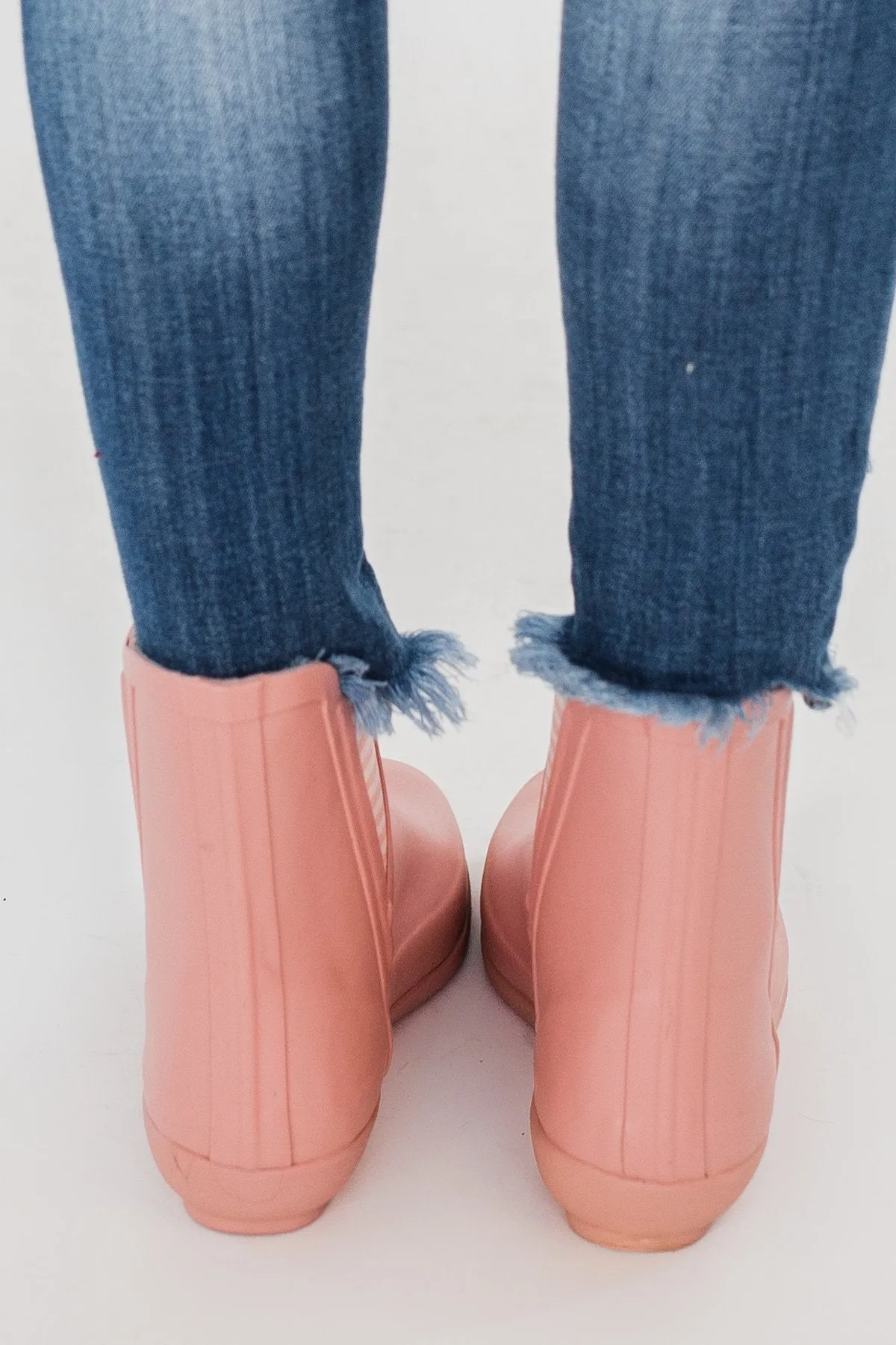 London Fog Piccadilly Rain Booties- Pale Pink