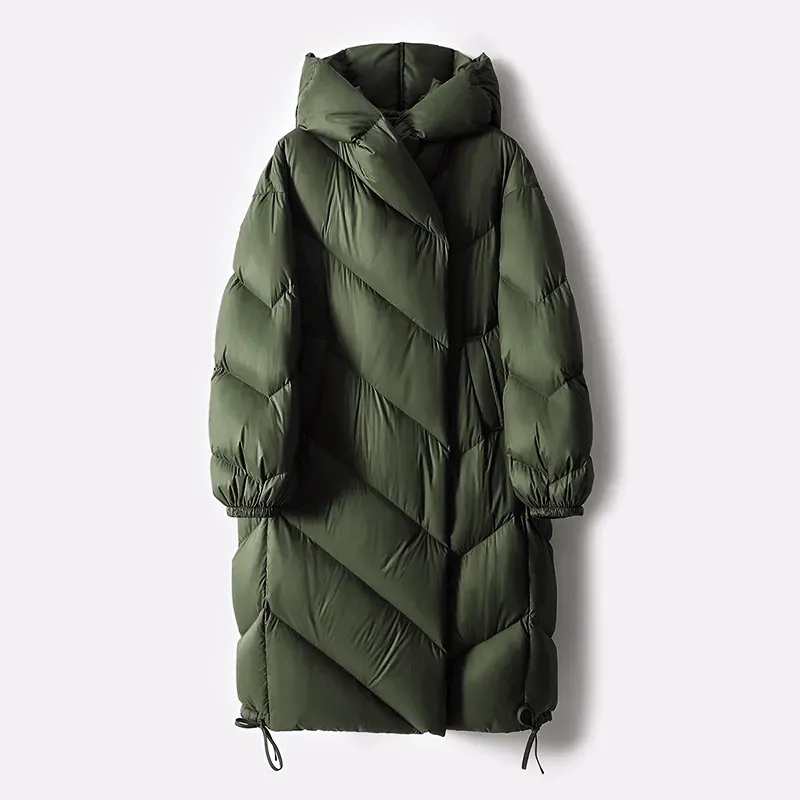 Long Puffer Coat – Quilted Design – Winter Luxe Comfort