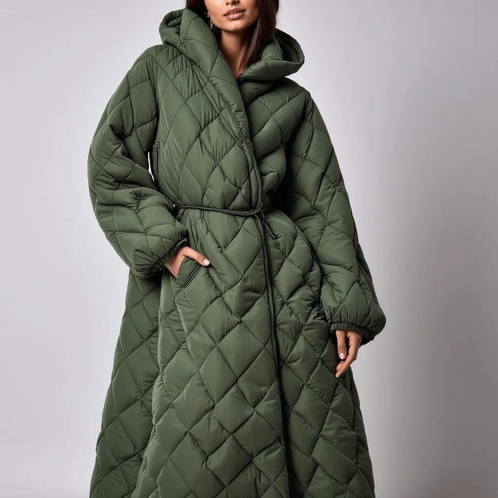 Long Puffer Coat – Quilted Design – Winter Luxe Comfort