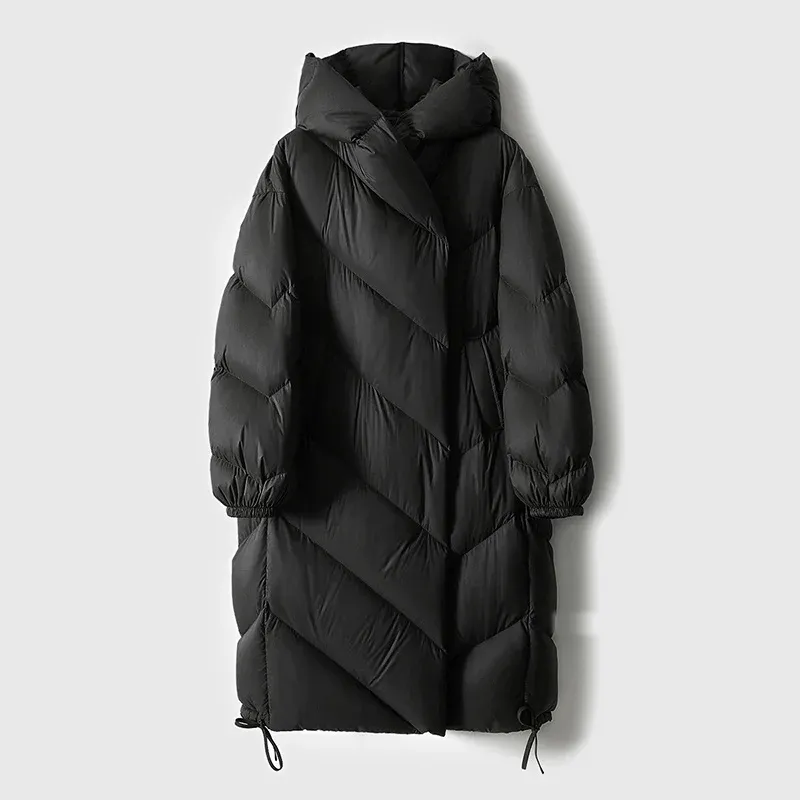 Long Puffer Coat – Quilted Design – Winter Luxe Comfort