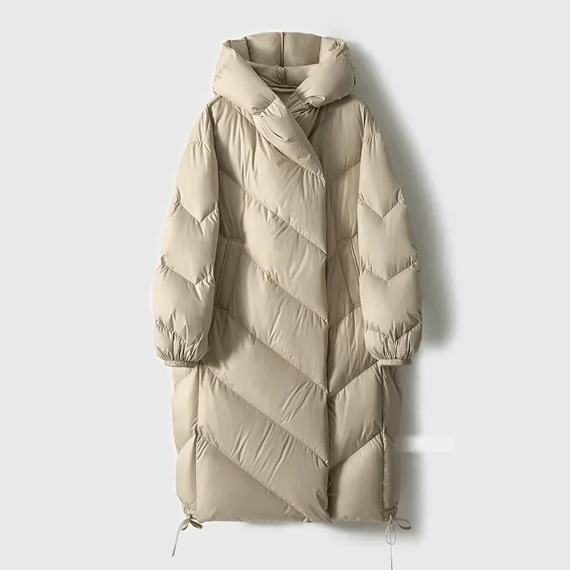 Long Puffer Coat – Quilted Design – Winter Luxe Comfort