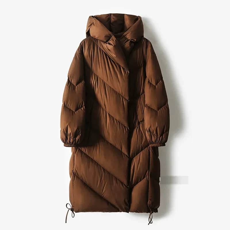 Long Puffer Coat – Quilted Design – Winter Luxe Comfort