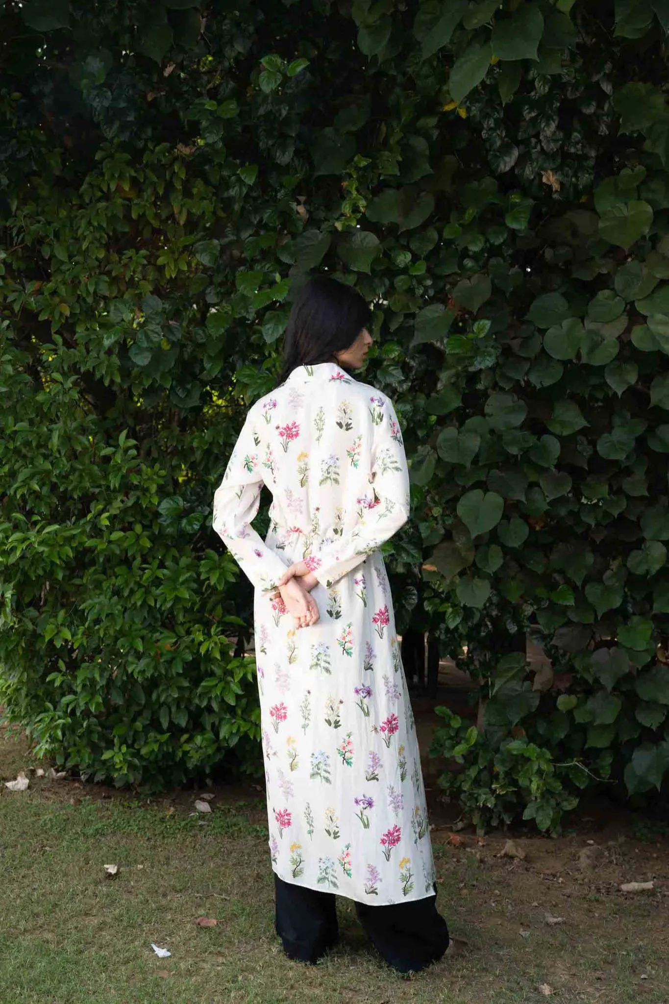 Love Sonnet Silk Shirt Dress