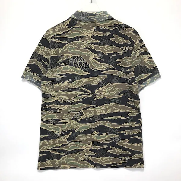 [M] Futura Laboratories Atom Tiger Camo Polo Shirt