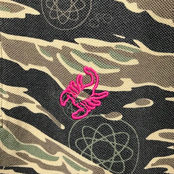 [M] Futura Laboratories Atom Tiger Camo Polo Shirt