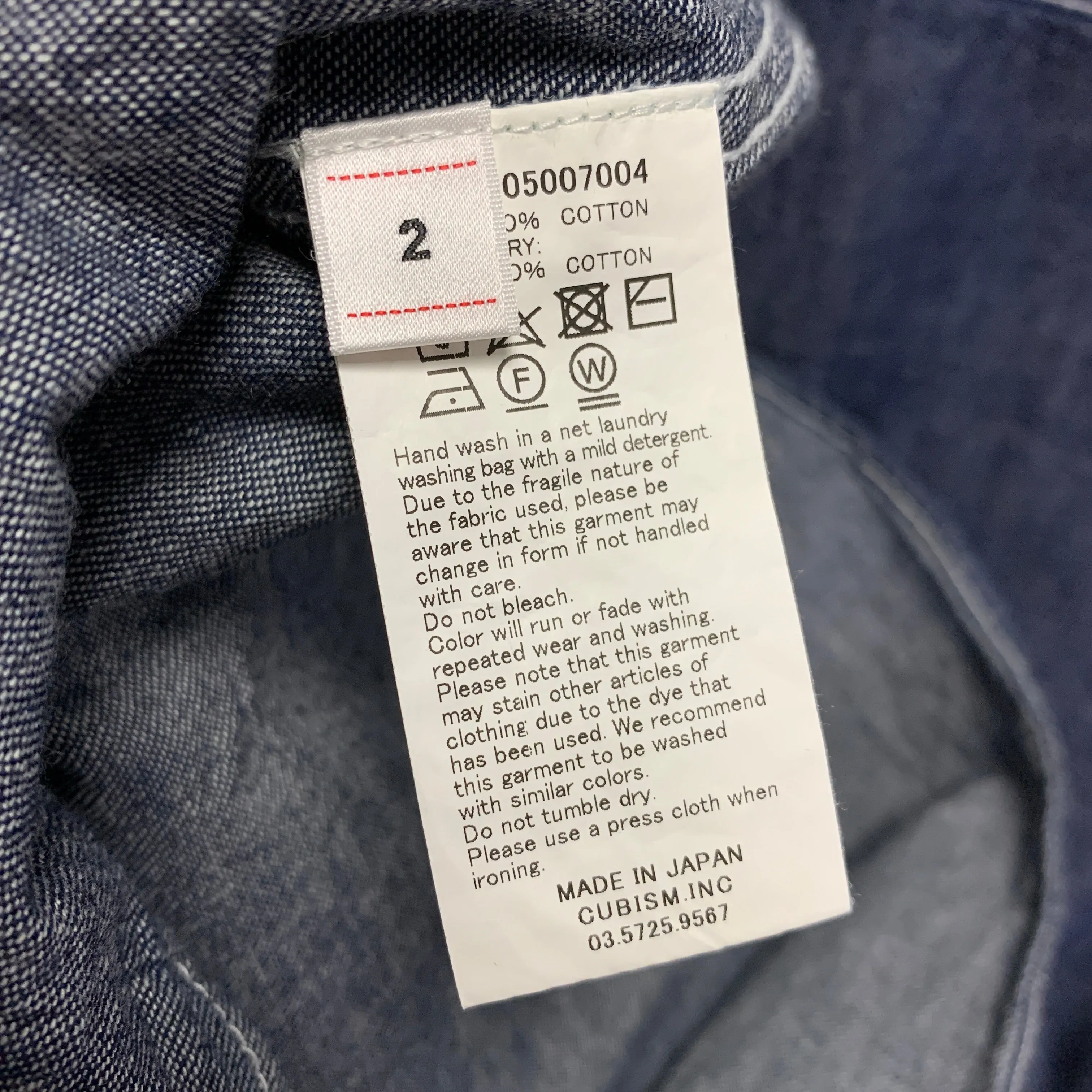 [M] VISVIM 19SS Social Sculpture Lhamo Shirt One Wash Denim Indigo