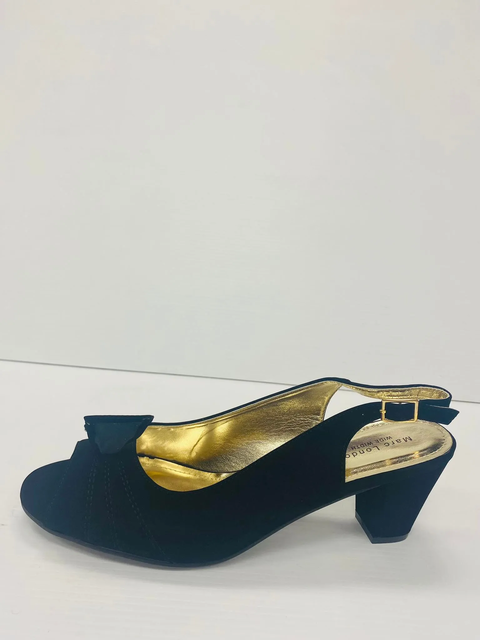Marc London WIDE WIDTH 6479- Low Chunky Heels