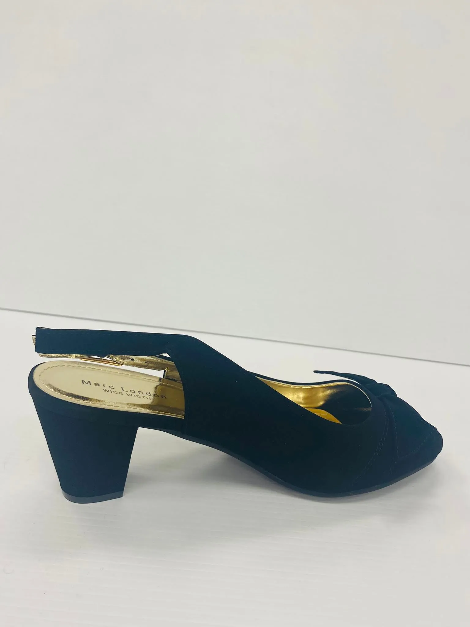 Marc London WIDE WIDTH 6479- Low Chunky Heels